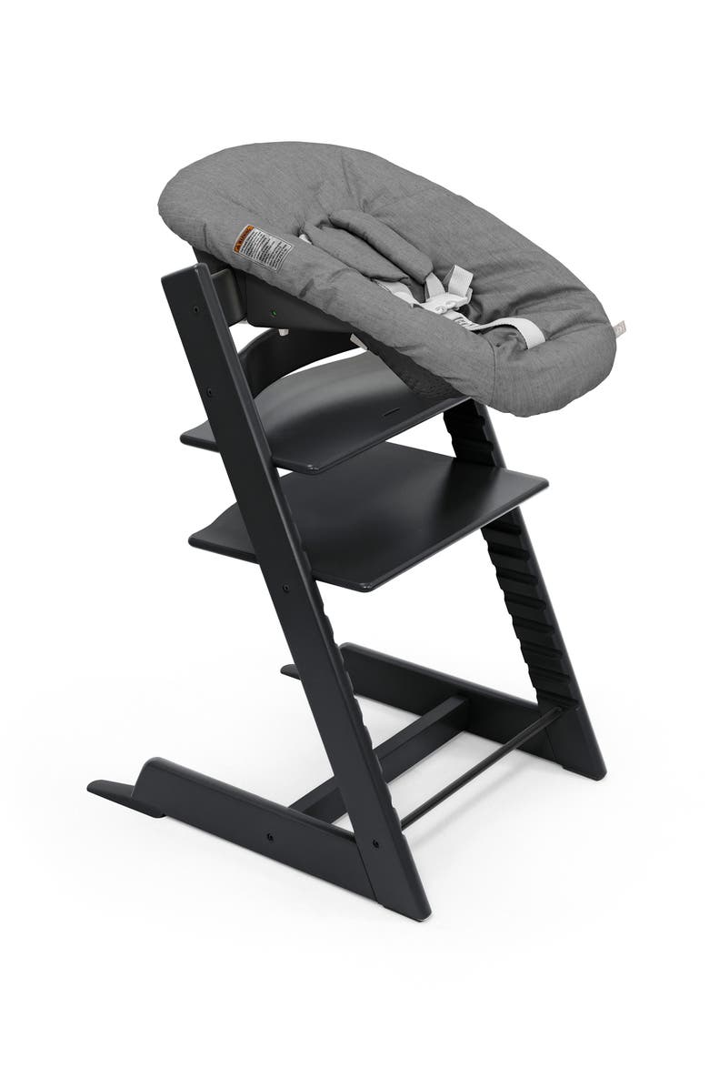 Stokke Tripp Trapp<sup>®</sup> Highchair², Cushion, Newborn Set & Stokke<sup>®</sup> Tray $597 Value, Alternate, color, Black