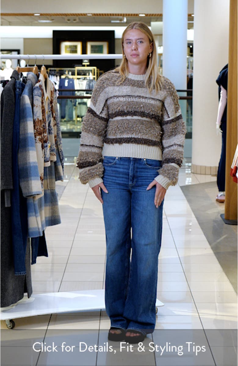 Nutmeg Stripe Bouclé Sweater, sales video thumbnail