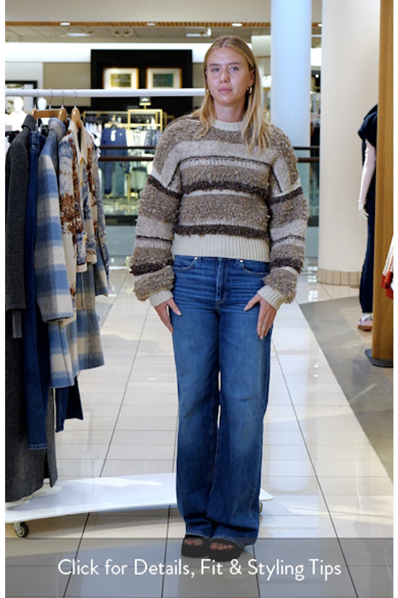 Nutmeg Stripe Bouclé Sweater video
