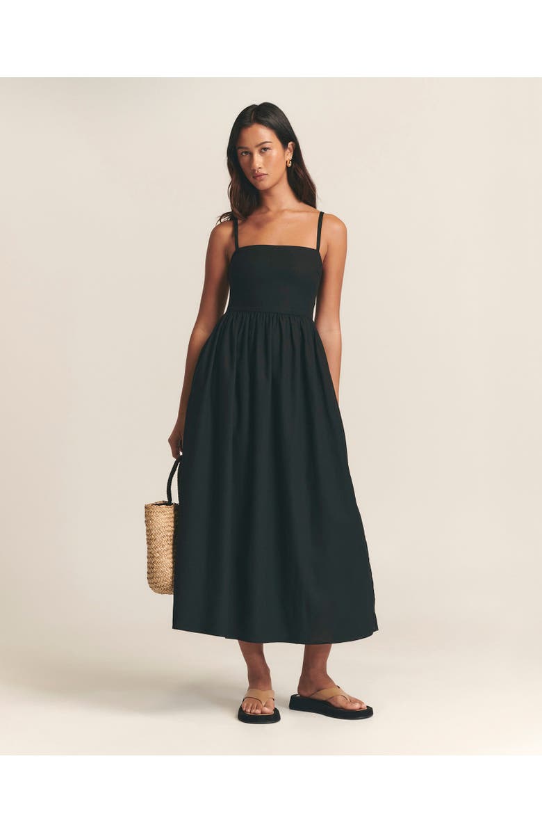 ST MRLO Lanah Midi Dress, Main, color, Black