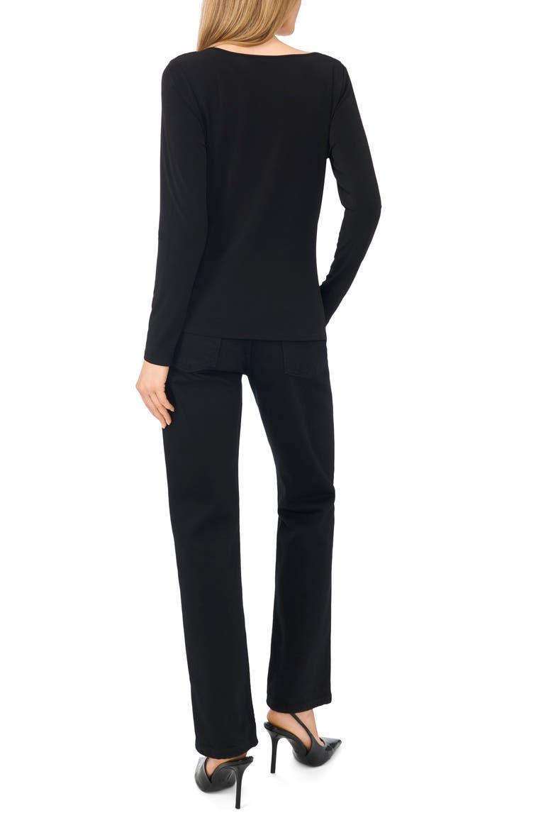 Cowl Neck Knit Top, Alternate, color, RICH BLACK 060