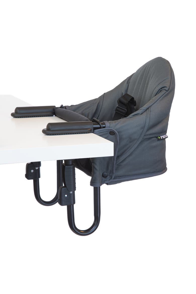 Perch Portable Hook-On Baby Highchair - Compact, Travel-Friendly & Fits Most Tables, Main, color, Charcoal