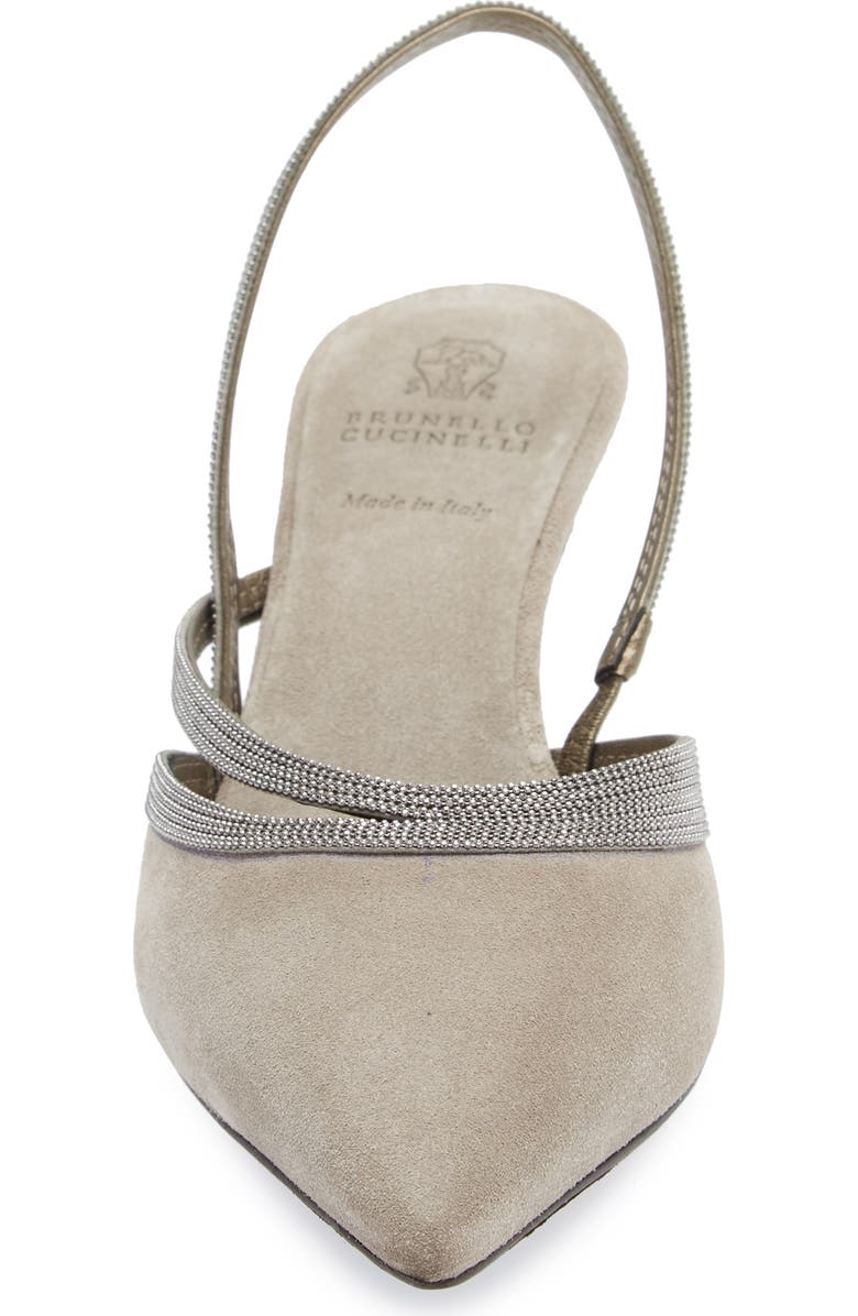 Brunello Cucinelli Monili Slingback Pump, Alternate, color,
