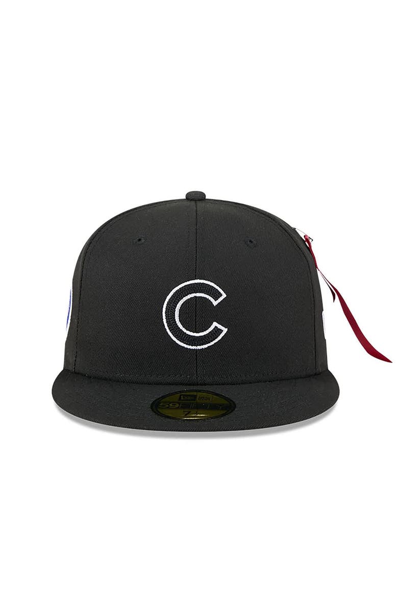 New Era x Alpha Industries Men's New Era x Alpha Industries  Black Chicago Cubs 59FIFTY Fitted Hat, Alternate, color, Black