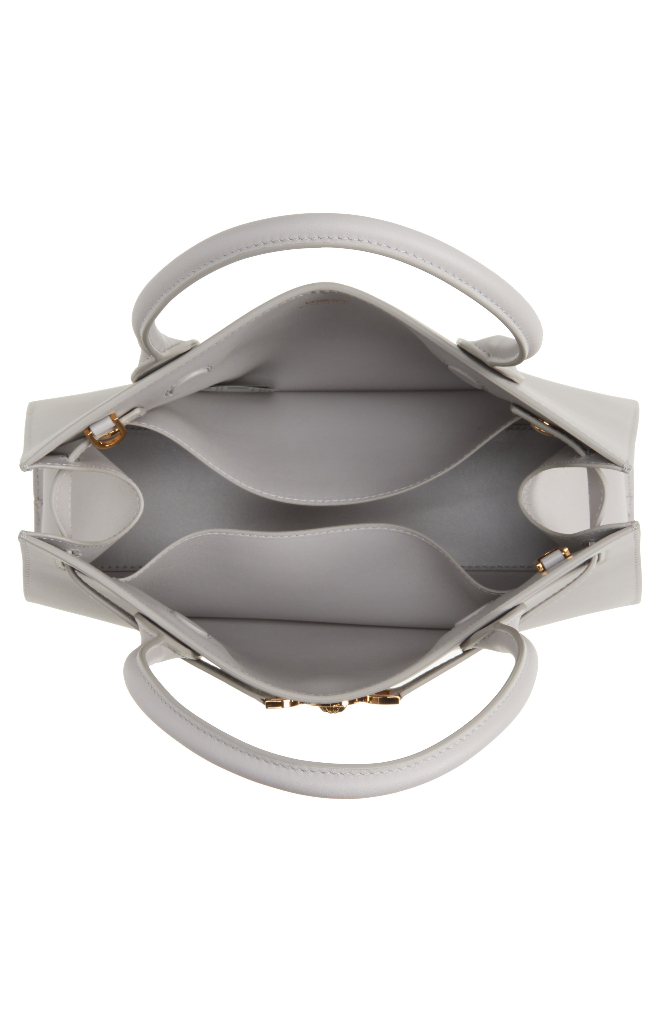 Medusa 95 Tote, Alternate, color, PEARL GREY-GOLD VERSACE