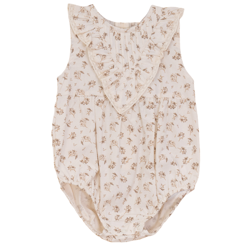 Cotton Printed V Shape Yoke Bubble