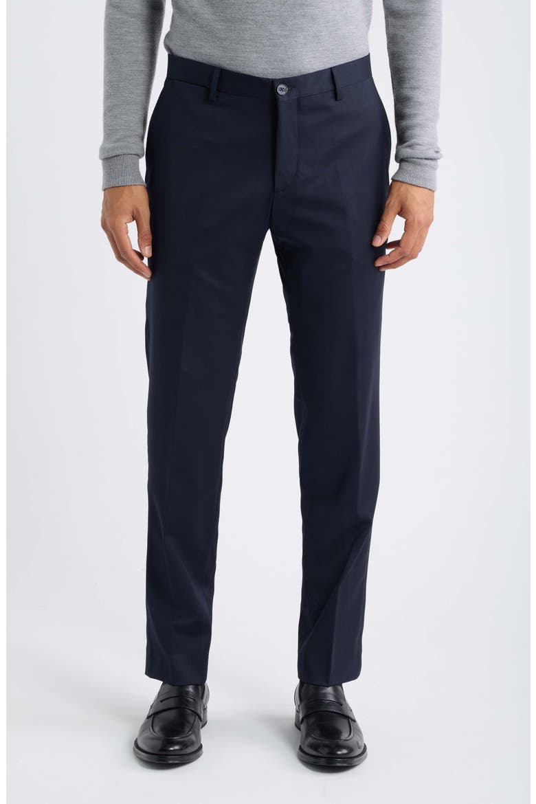Virgin Wool Blend Chino Pants, Main, color, NAVY