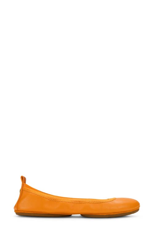 Yosi Samra Samantha Foldable Ballet Flat In Gold