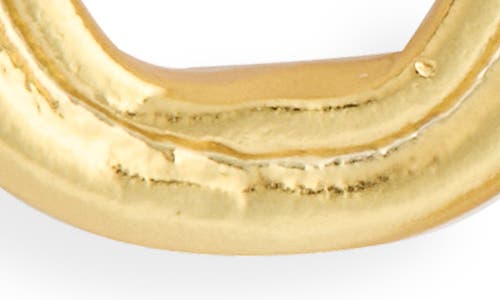 Karine Sultan Oblong Hollow Frame Stud Earrings In Gold