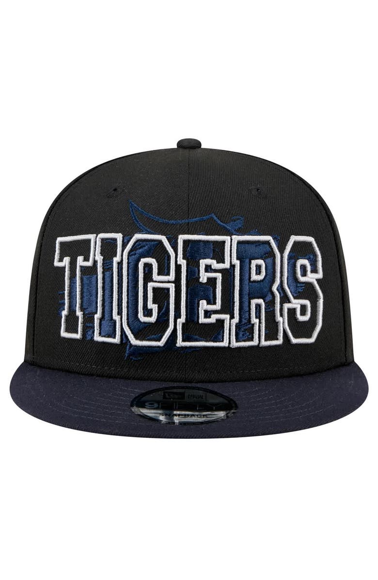 New Era Men's New Era Black Detroit Tigers Splatter 9FIFTY Snapback Hat, Alternate, color, Black