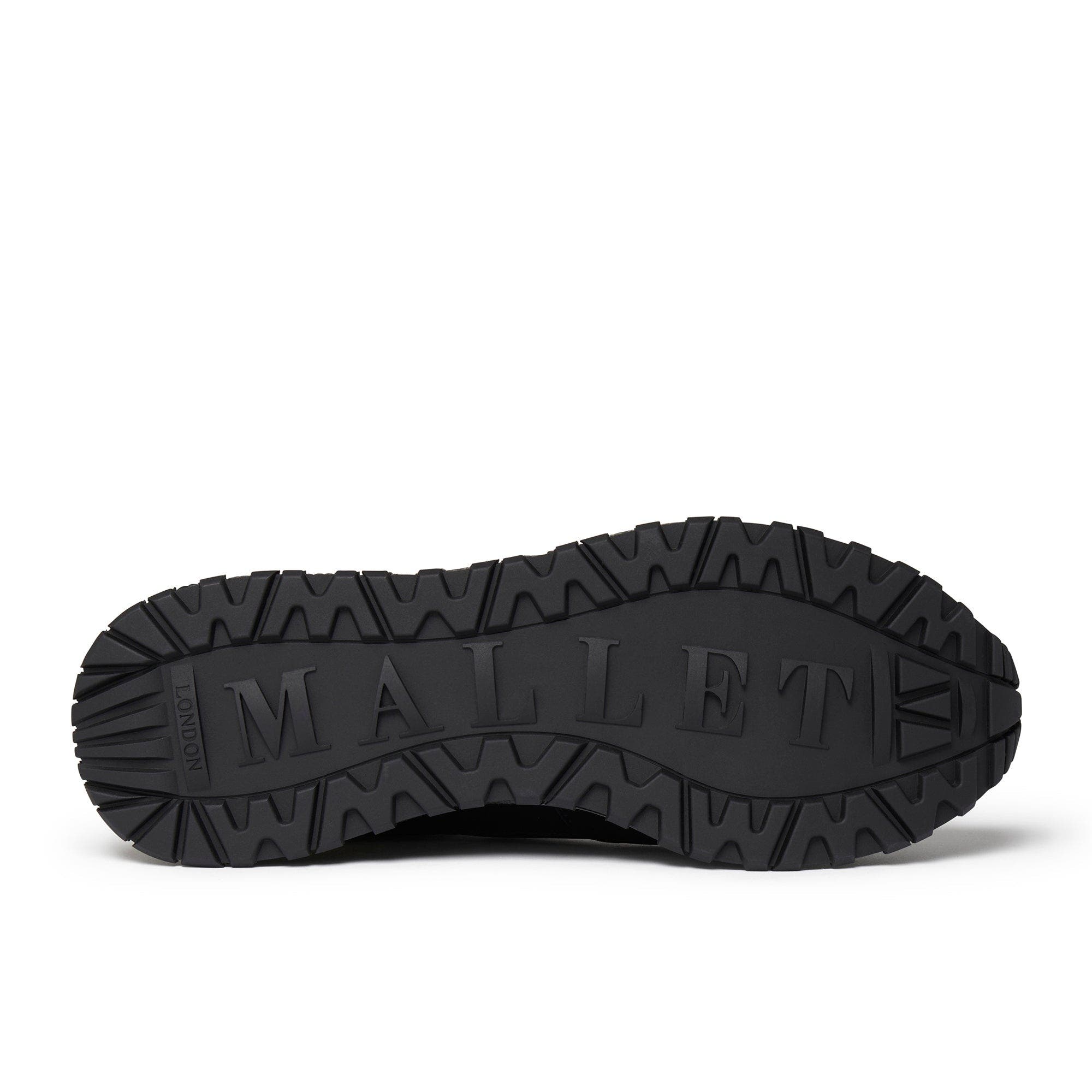 MALLET Popham Luxe Gloss Sneakers, Alternate, color, Black / Gold