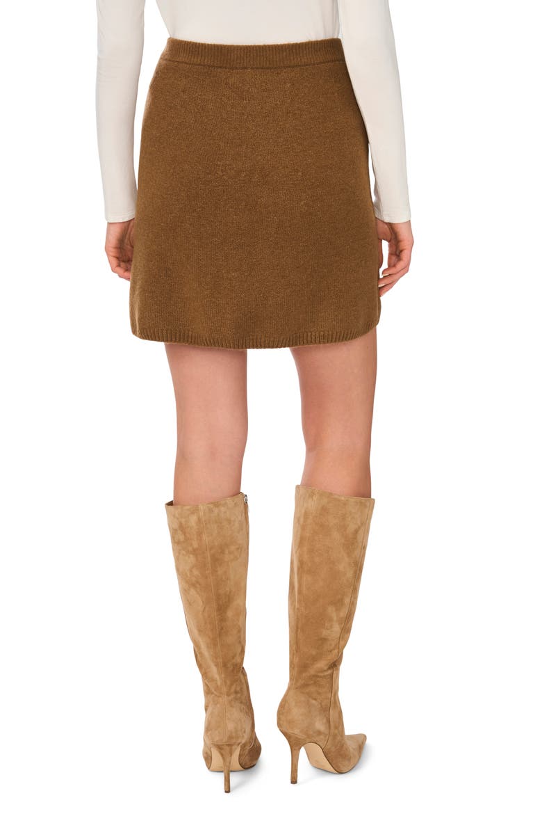 Circle Miniskirt, Alternate, color, RICH COGNAC