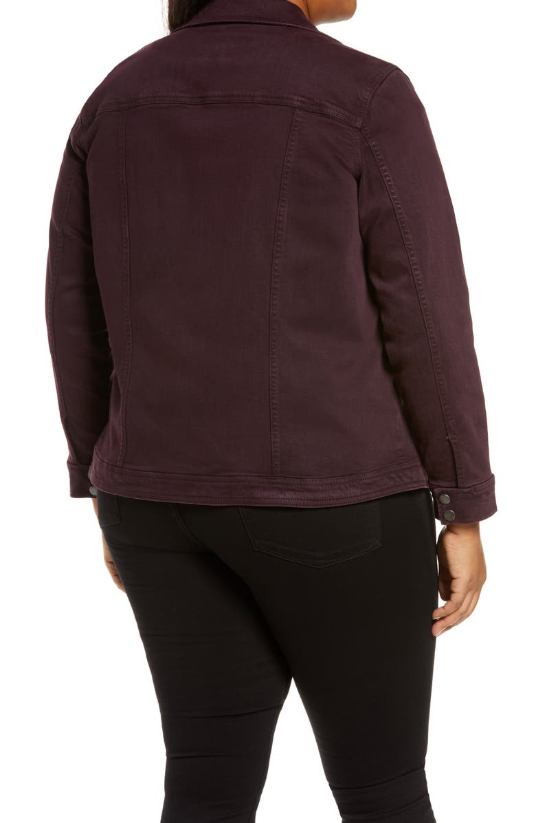 Liverpool Los Angeles Cotton Blend Moto Jacket, Alternate, color,