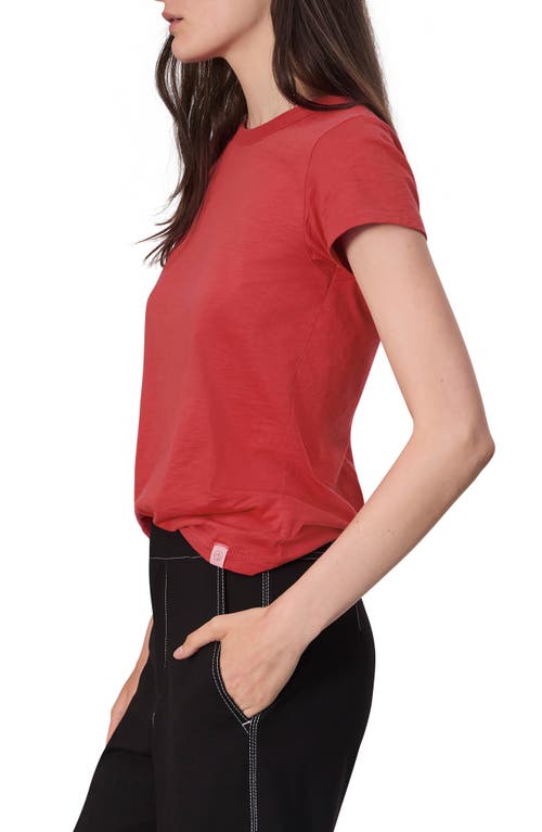 Rag & Bone The Slub Organic Pima Cotton T-shirt In Red