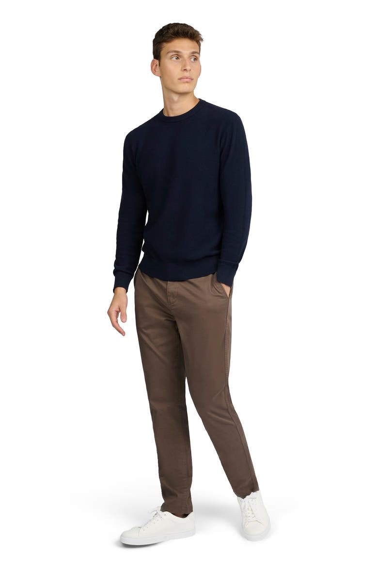 Pique Crewneck Sweater, Main, color, MIDNIGHT