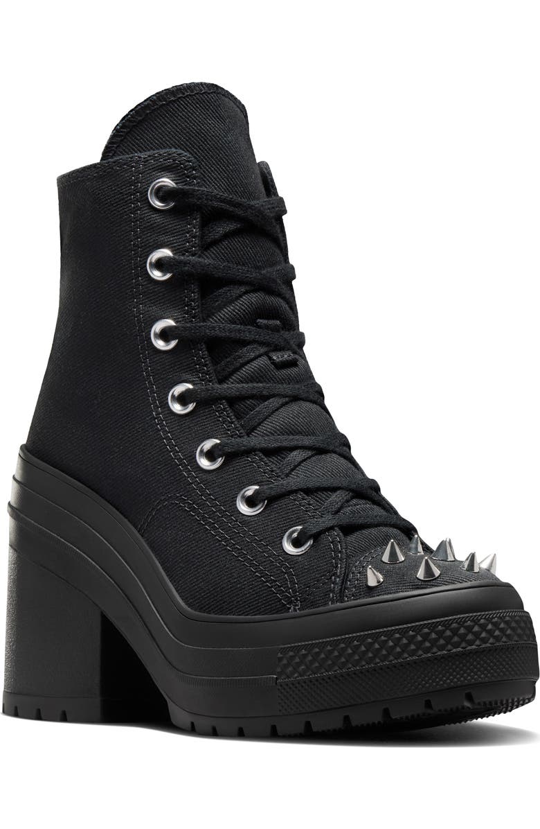 Converse Chuck 70 De Luxe Block Heel Sneaker, Main, color, Black/ Black/ Black