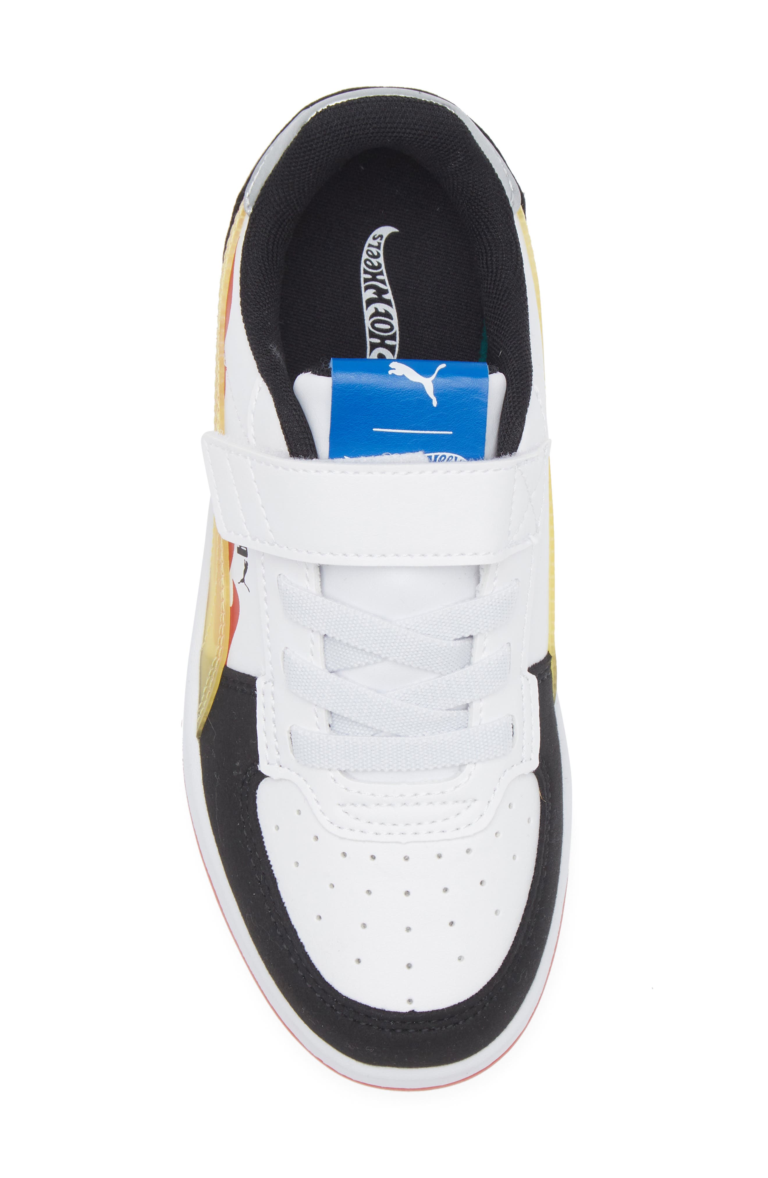 PUMA Kids' Caven 2.0 Hot Wheels Sneaker, Alternate, color, Puma Black/ Red Fire