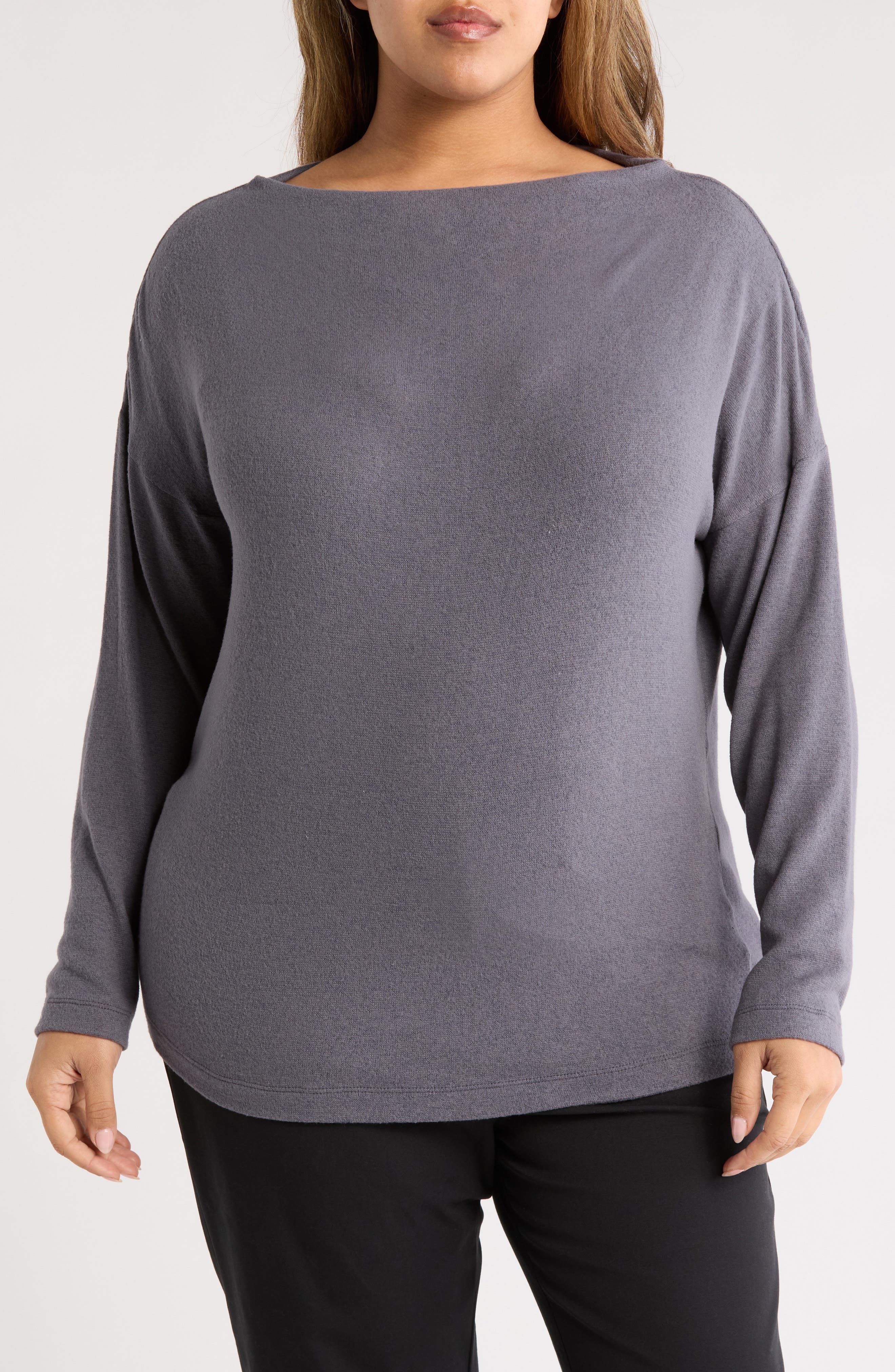 Brushed Knit Long Sleeve Top - image 3