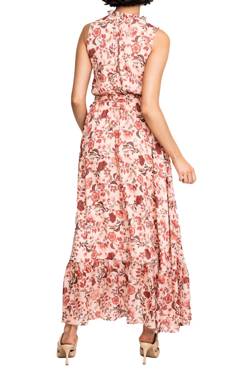 GIBSONLOOK Lindsey Floral Ruffle Maxi Dress, Alternate, color, 