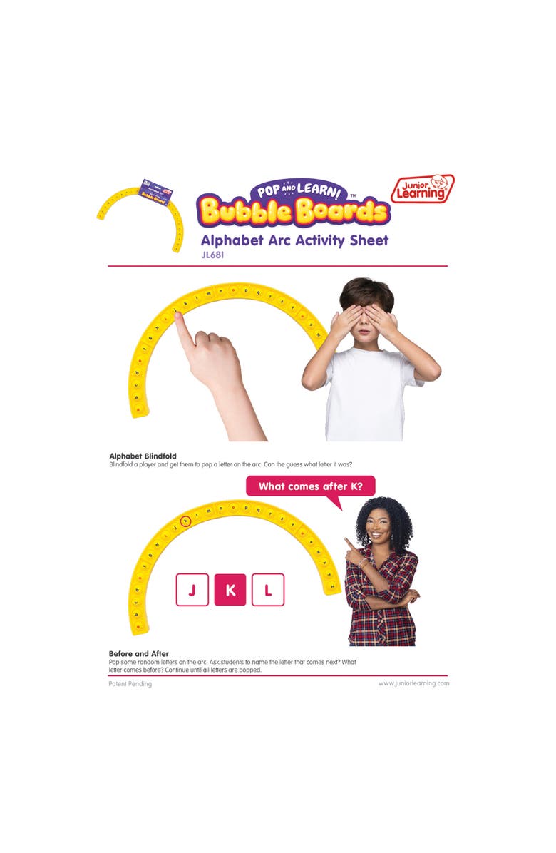 Pop
Learn Bubble Board Alphabet Arc Bubble Board, Alternate, color, Multicolored