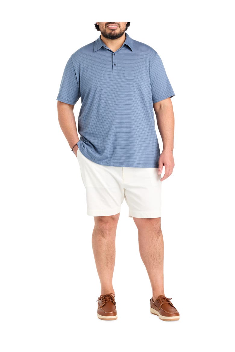 Big & Tall Striped Tech Polo Shirt, Alternate, color, BIG DIPPER