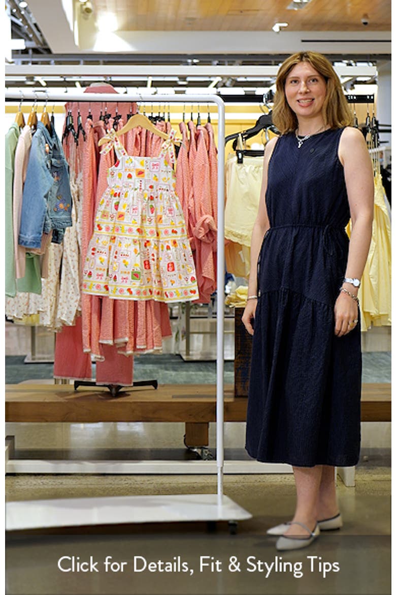 Kids' Mixed Border Print Tie Shoulder Dress video