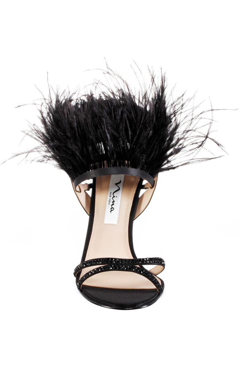 Nina Dalva Feather Sandal, Alternate, color,