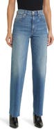 SLVRLAKE Grace High Waist Raw Hem Wide Leg Jeans