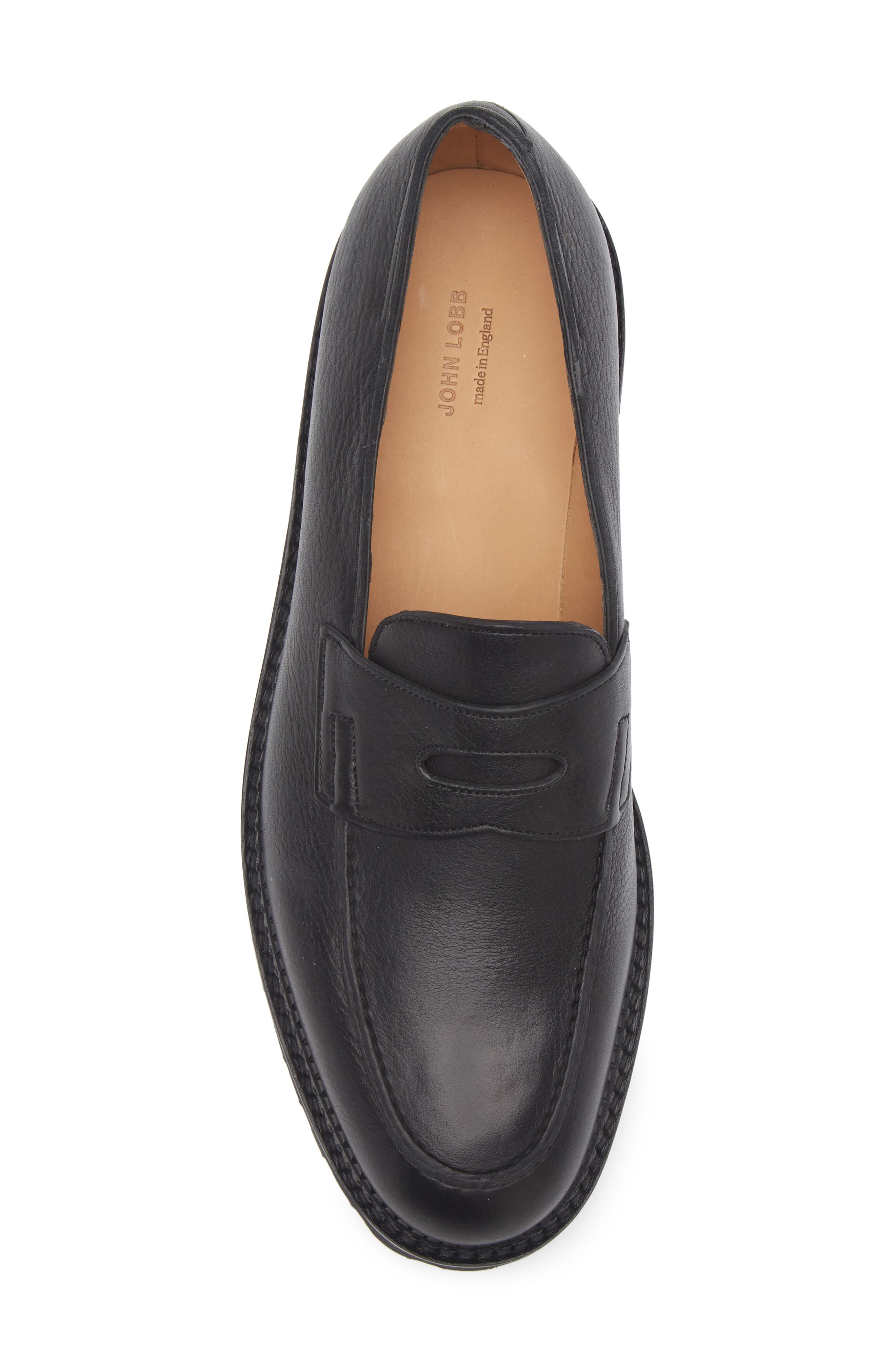 John Lobb Lopez New Standard Penny Loafer, Alternate, color, Black