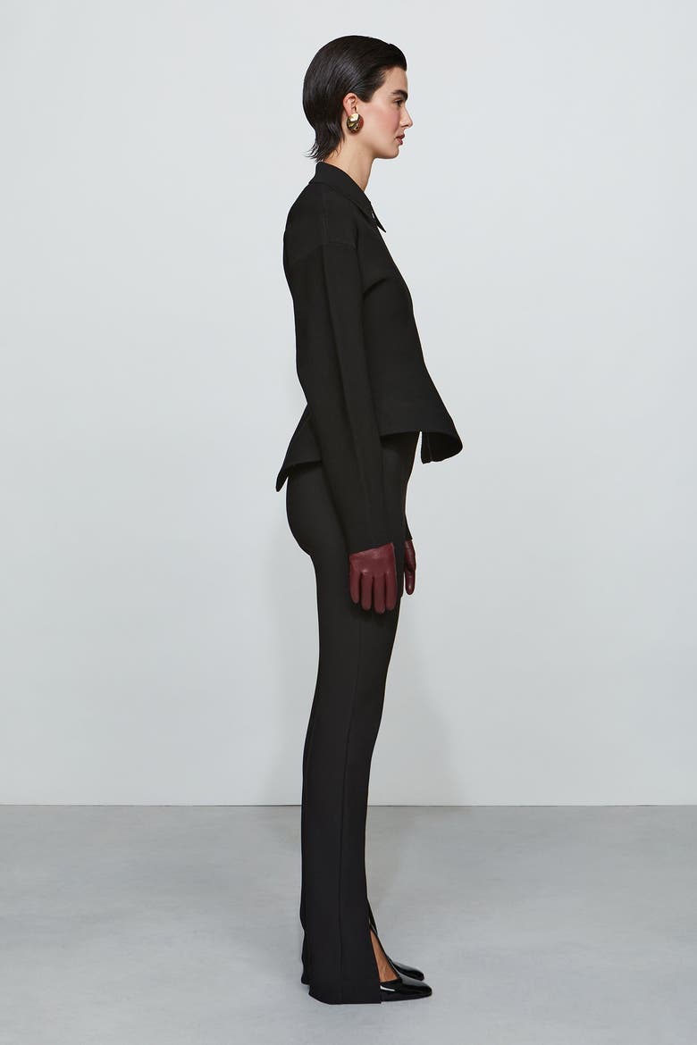 Daphne Knit Jacket, Alternate, color, Black