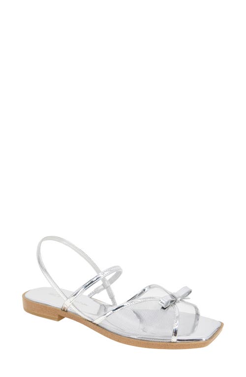 Bcbg Lacey Slingback Sandal In Silver