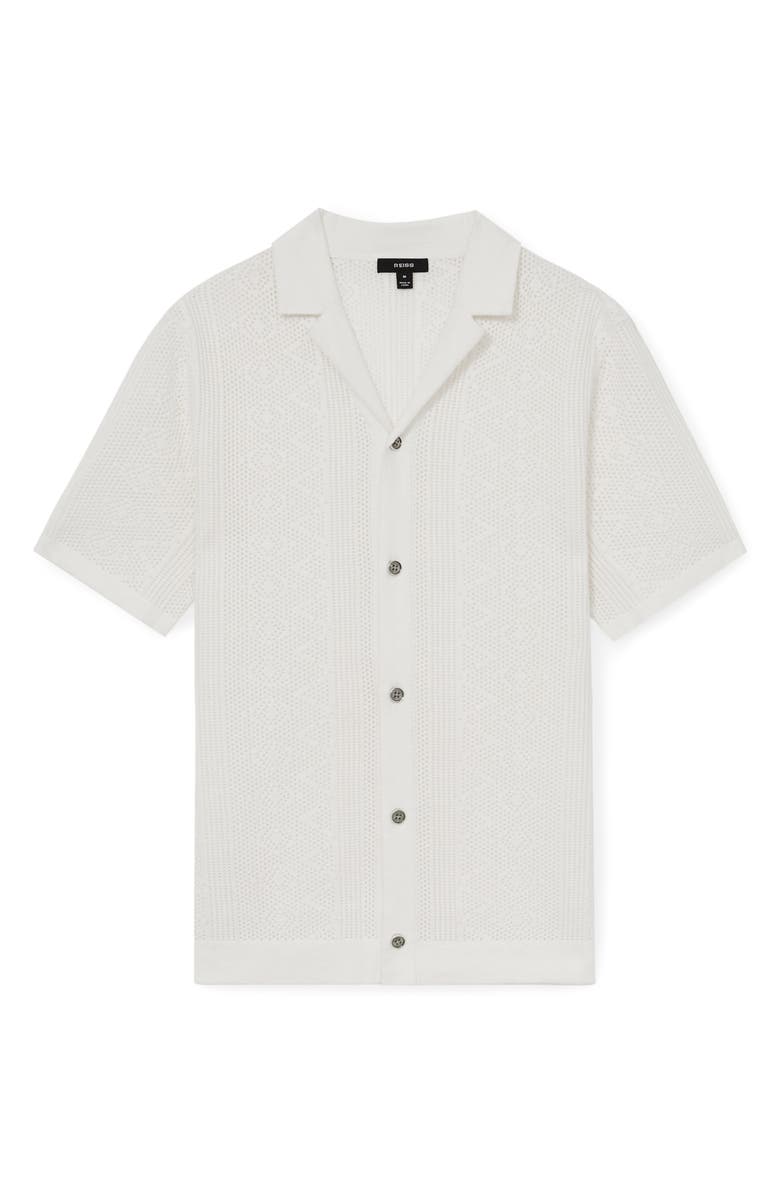 Reiss Kipling Texture Knit Camp Shirt, Alternate, color, 