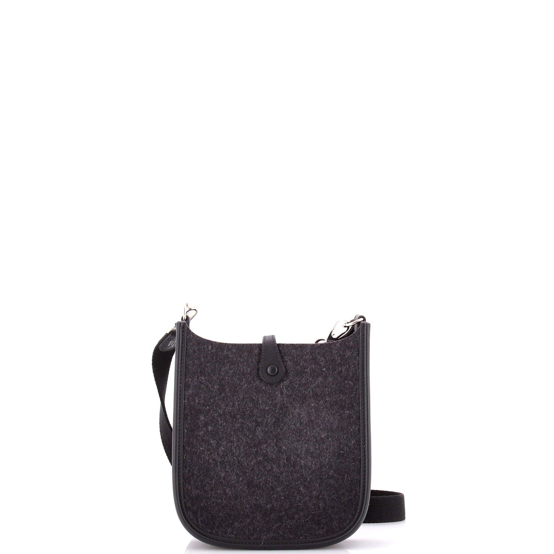 Pre-Owned Hermes Evelyne Bag Gen III Felt TPM, Alternate, color, Gris Moyen