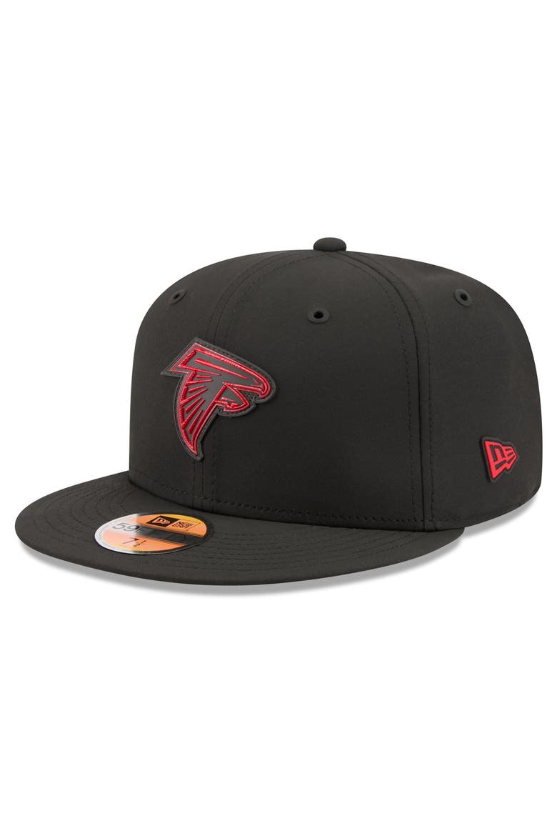 Men's New Era Black Atlanta Falcons 2026 Sideline 59FIFTY Fitted Hat, Main, color, Black