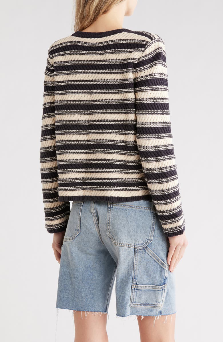 Rails Nelly Stripe Cardigan, Alternate, color, Navy Oat Stripe