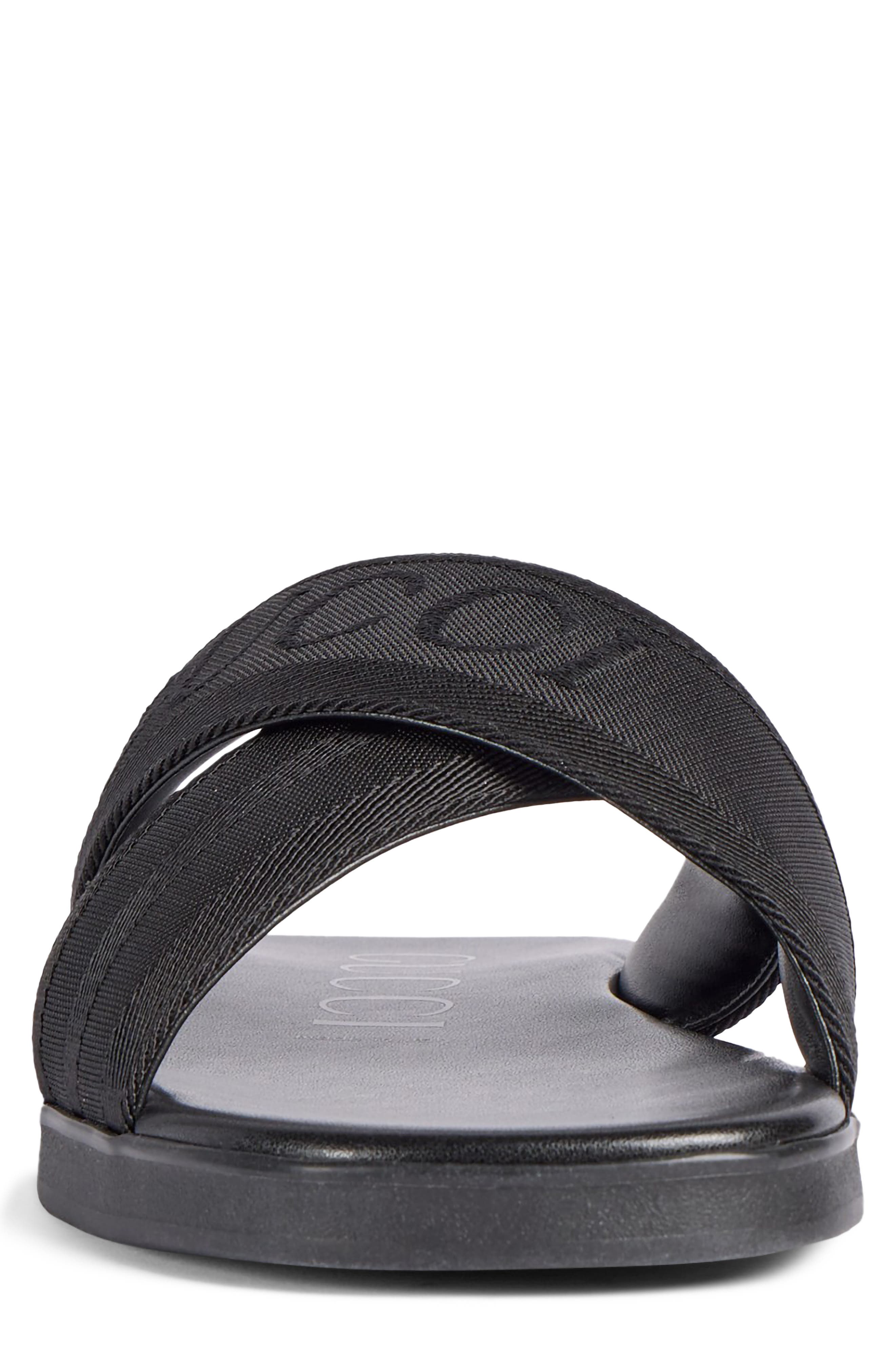 Gucci Charlie Crossover Slide Sandal, Alternate, color, 
