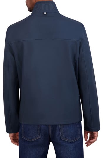 Nautica Water Resistant Softshell Jacket In Blue