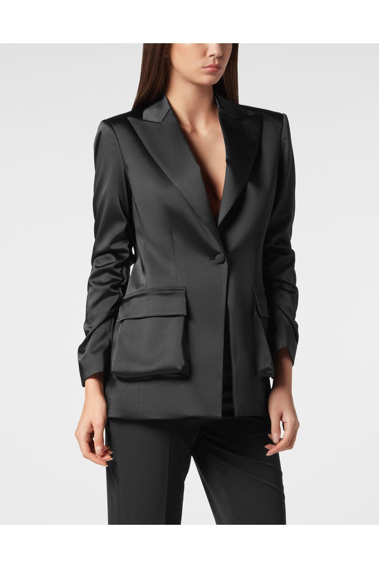 Blazer Superheroine Women, Main, color, black
