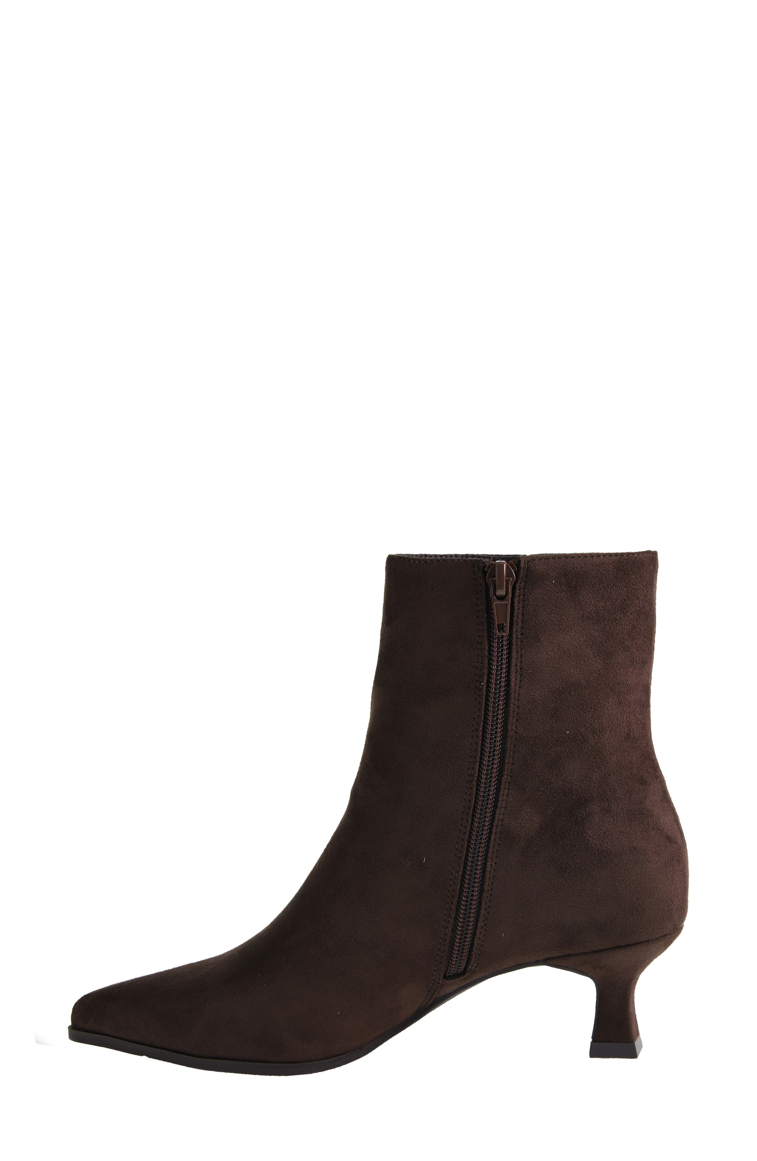 Chinese Laundry Novalie Pointed Toe Bootie, Alternate, color, Brown Suede