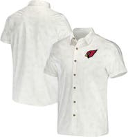 NFL X DARIUS RUCKER Men's NFL x Darius Rucker Collection by Fanatics White Arizona Cardinals Woven Button-Up T-Shirt
