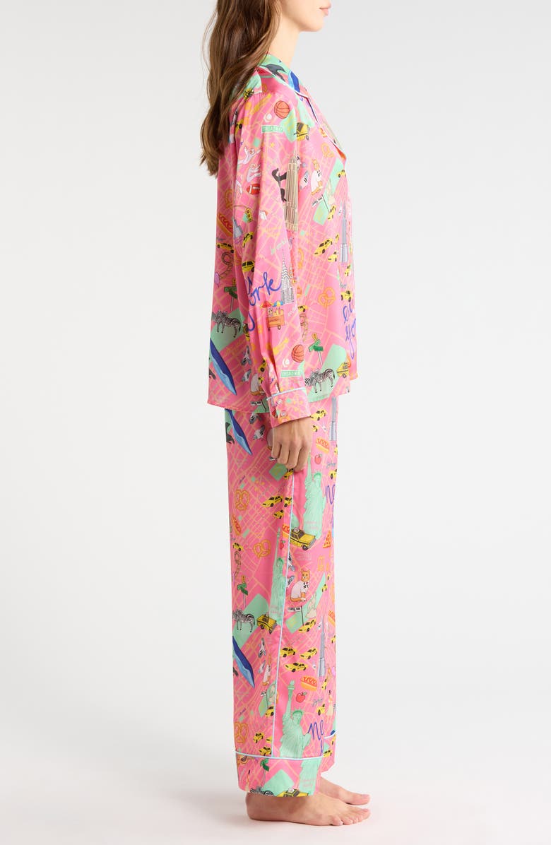 Karen Mabon City That Never Sleeps Pajamas, Alternate, color, Light Pink