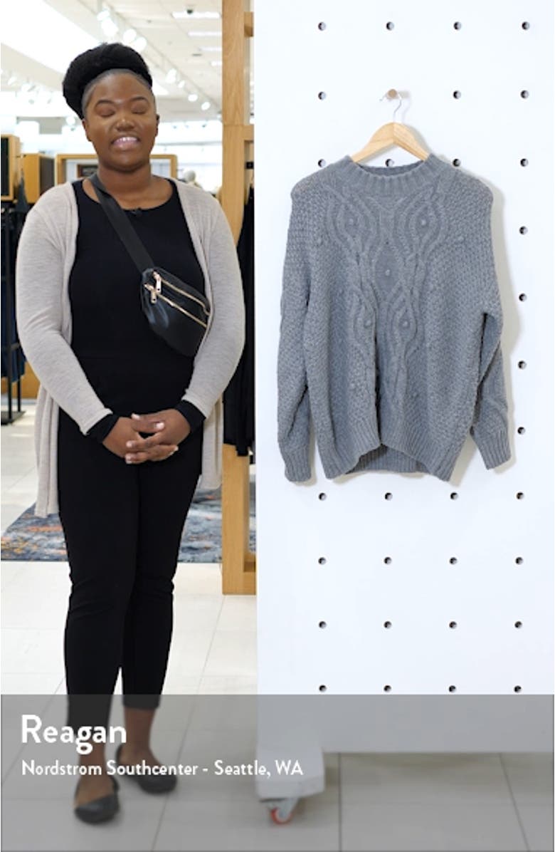 Textured Cable Sweater, sales video thumbnail