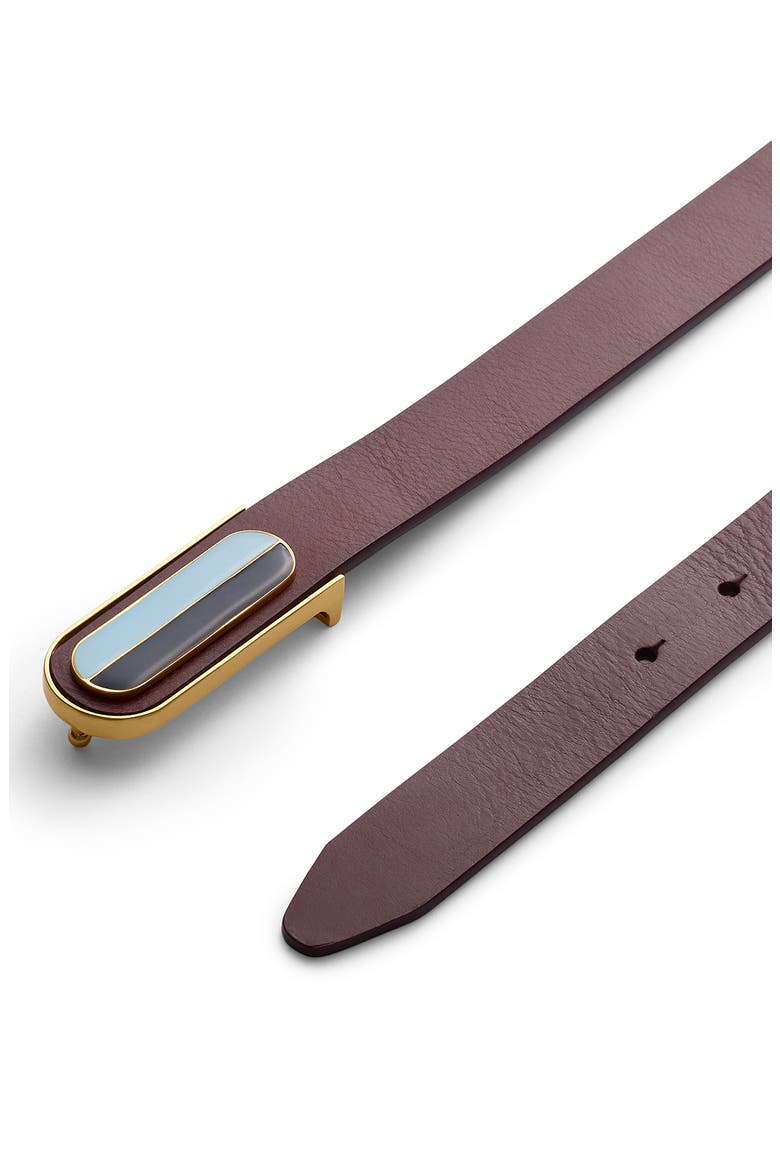 Lenox Leather Belt, Alternate, color, DEEP PLUM