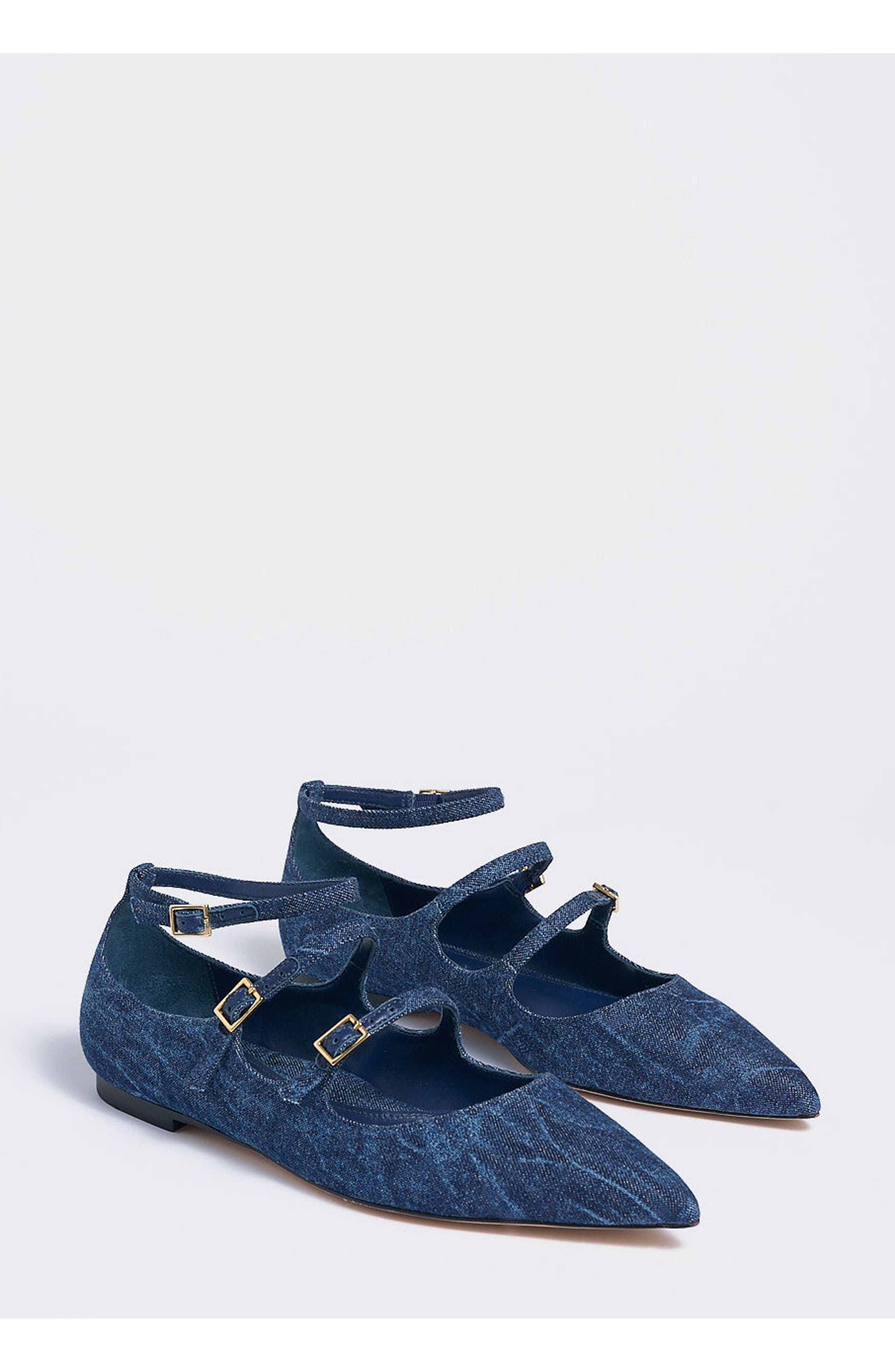 MARION PARKE Francine Flat | Denim, Alternate, color, Blue