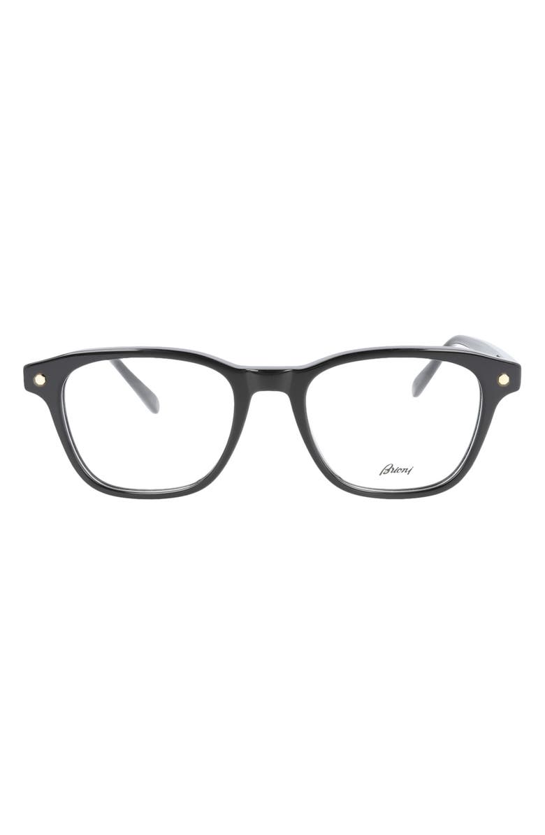 Brioni Fashion 51mm Square Optical Glasses, Main, color,