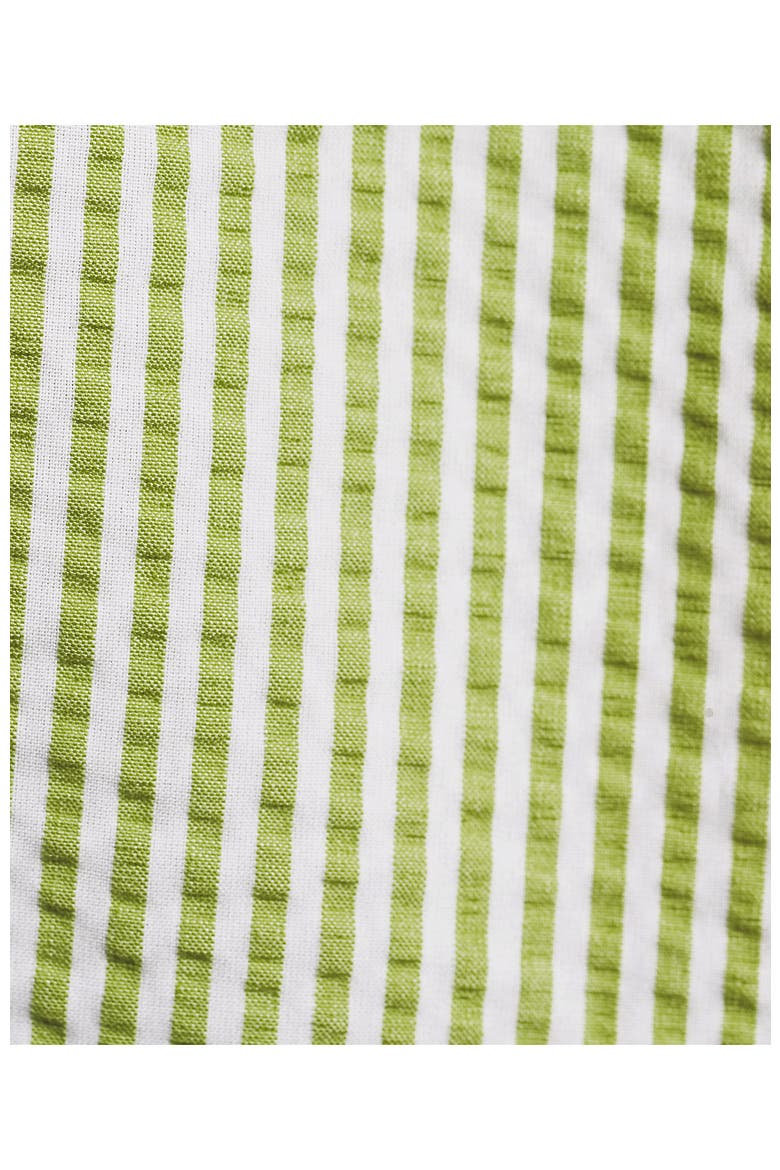 Plus Size Seersucker 2 Piece Pajama Set - Tank and Shorts, Alternate, color, Bright Pistachio Stripe