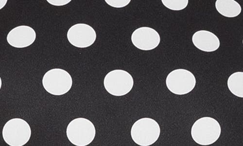 Alexia Admor Loreli Boat Neck Midi Dress In Black White Polka Dots