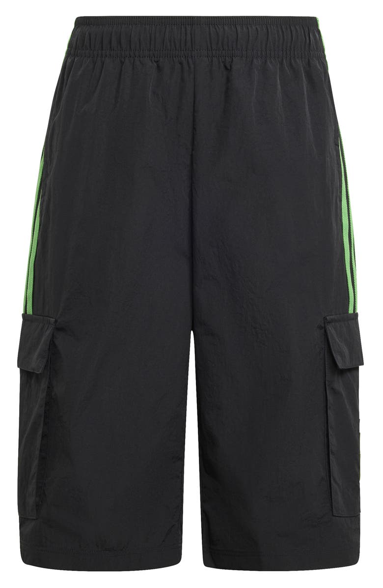 adidas Originals Kids' x Minecraft Drawstring Cargo Shorts, Main, color,