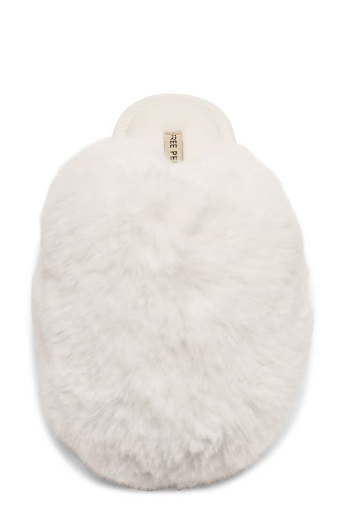 Free People Snowball Faux Fur Slipper In White