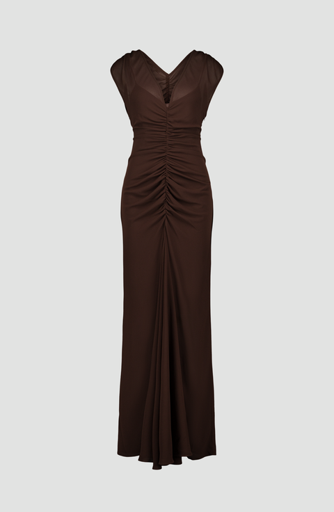 Frankie Ruched Chiffon Dress